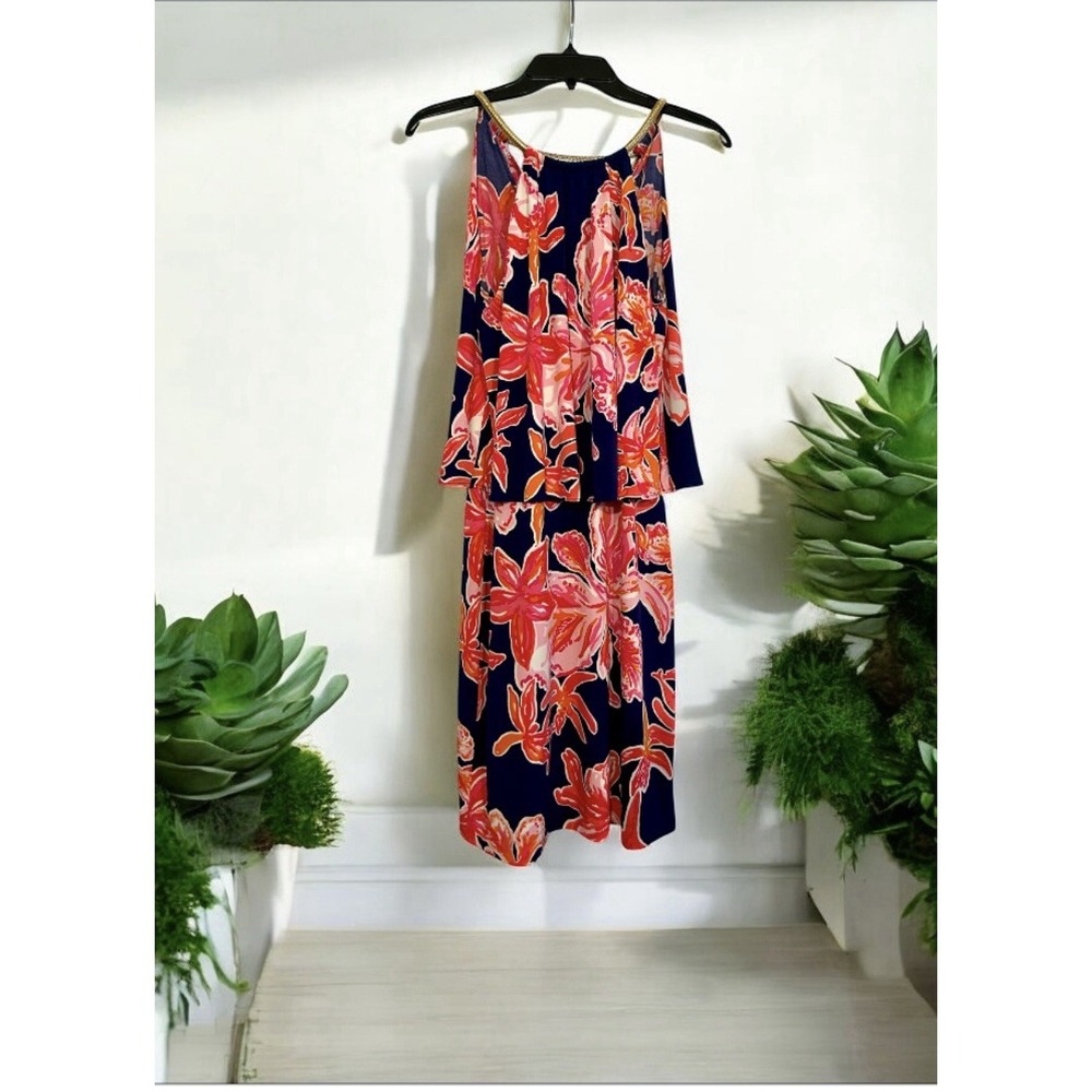 Lilly Pulitzer Lucia Via Engineered Floral Sunny‎ Dress Size Small S Retail $228